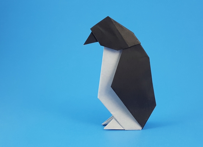 Origami Penguin by Makoto Yamaguchi folded by Gilad Aharoni