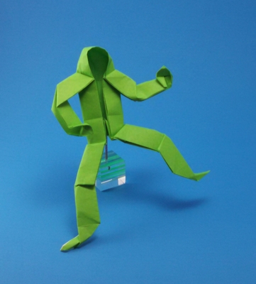 Origami Person by Christophe Boudias folded by Gilad Aharoni