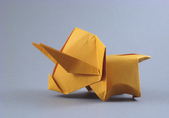 Origami Pettyceratops by Kimura Yoshihisa folded by Gilad Aharoni