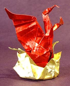 Origami Phoenix ver. 2 by Max Hulme folded by Gilad Aharoni