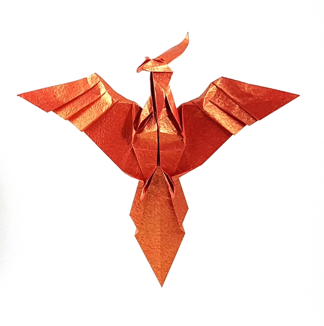 Origami Phoenix by John Montroll folded by Gilad Aharoni