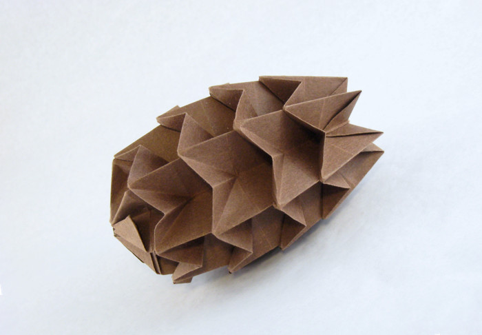 Origami Pinecone by David Petty folded by Gilad Aharoni