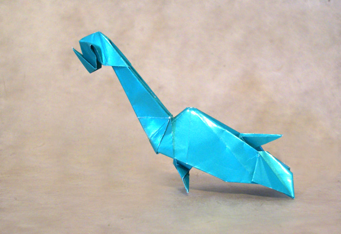 Origami Plesiosaurus by Yamada Katsuhisa folded by Gilad Aharoni
