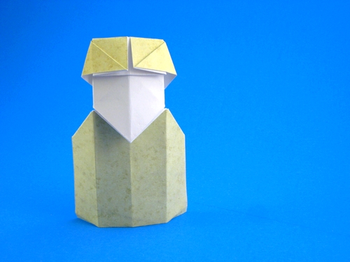 Origami Polar explorer page marker by David Petty folded by Gilad Aharoni