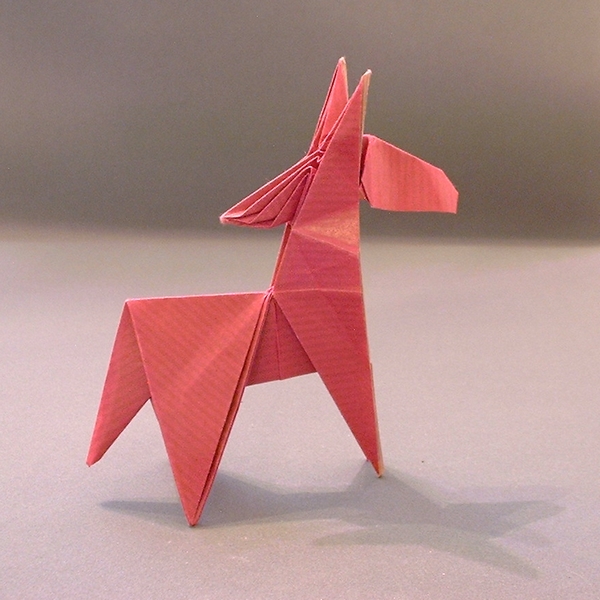 Origami Ponytail pony by Hatori Koshiro folded by Gilad Aharoni
