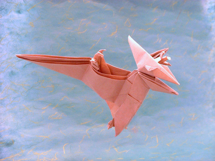 Origami Pteranodon by Fumiaki Kawahata folded by Gilad Aharoni