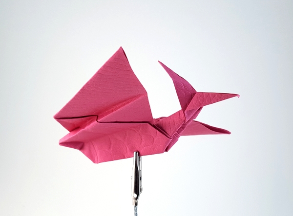 Origami Pteranodon by Makoto Yamaguchi folded by Gilad Aharoni