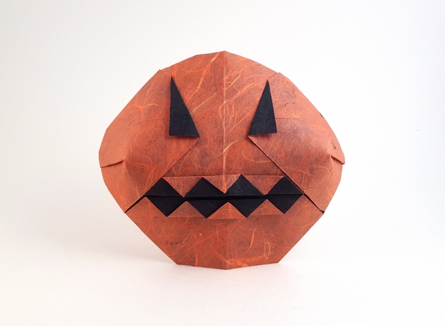 Origami Pumpkin by Nicolas Terry folded by Gilad Aharoni