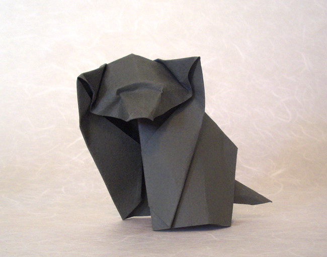 Origami Puppy by Akira Yoshizawa folded by Gilad Aharoni