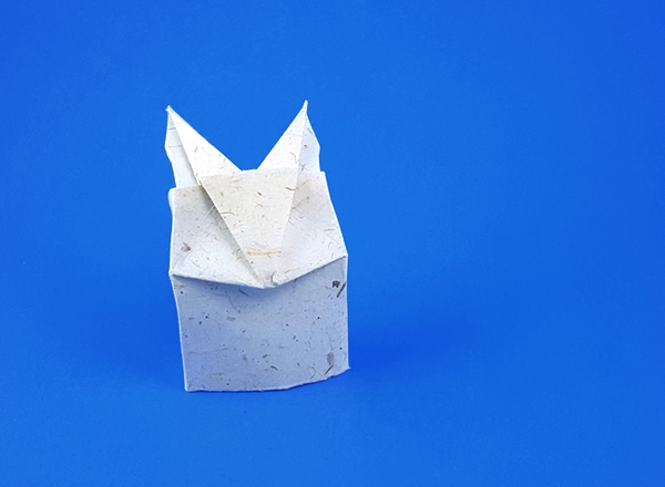 Origami White rabbit by Daniela Carboni folded by Gilad Aharoni