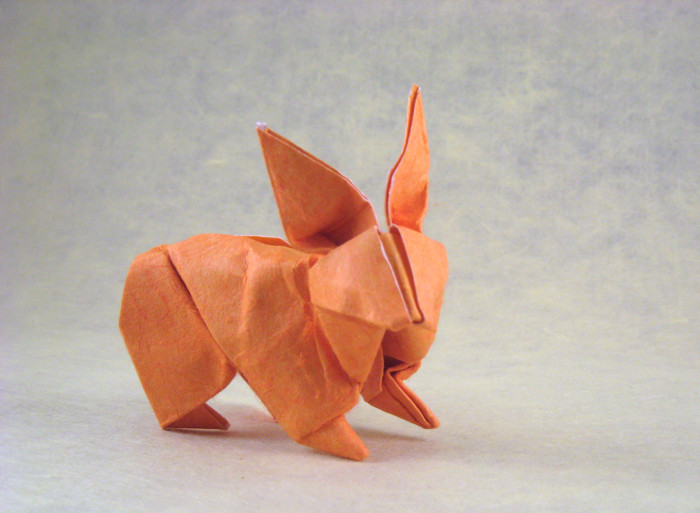 Origami Rabbit by Steven Casey folded by Gilad Aharoni