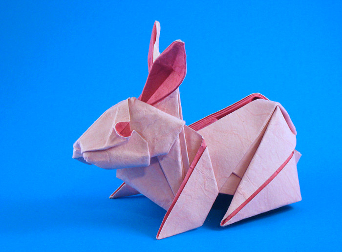 Origami Rabbit by Gen Hagiwara folded by Gilad Aharoni