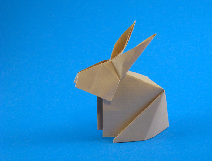Origami Rabbit by Fumiaki Kawahata folded by Gilad Aharoni