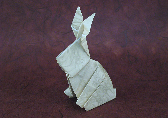 Origami Rabbit by David Shall folded by Gilad Aharoni