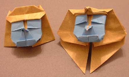 Origami Ramses II by Jose Ignacio Royo folded by Gilad Aharoni