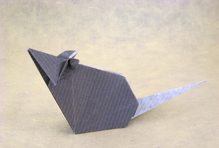 Origami Rat by Jun Maekawa folded by Gilad Aharoni