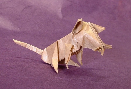 Origami Mouse by Miyajima Noboru folded by Gilad Aharoni