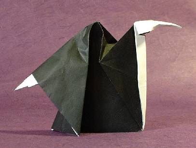 Origami Grim Reaper by Robin Glynn folded by Gilad Aharoni