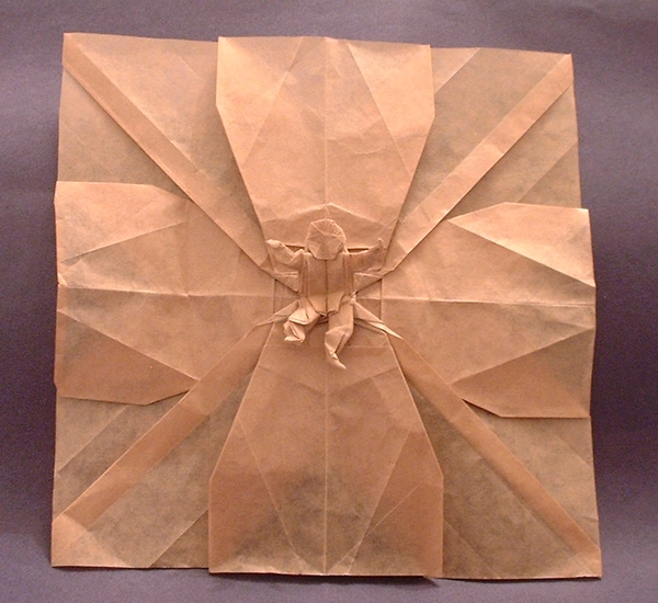 Origami Rock climber by Robert J. Lang folded by Gilad Aharoni