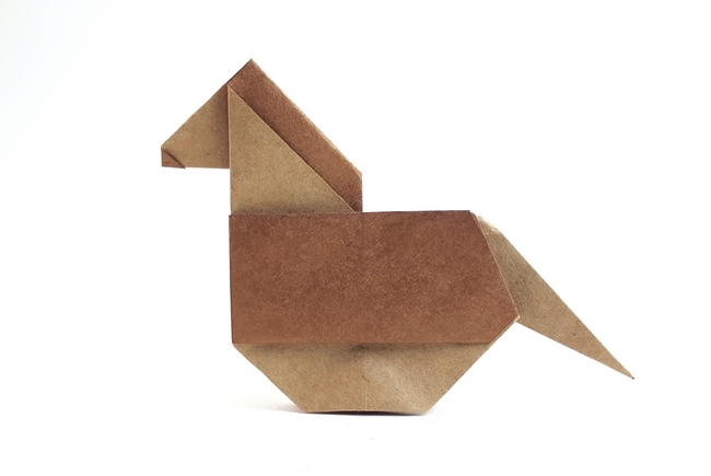 Origami Rocking horse by Jose Tomas Buitrago folded by Gilad Aharoni