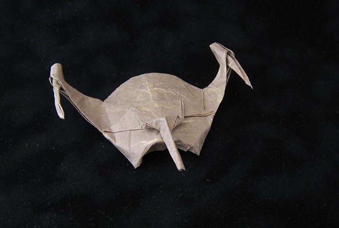 Origami Romulan Bird of Prey by Andrew Pang folded by Gilad Aharoni