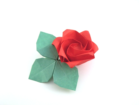 Origami Rose - 1 minute - as you like by Toshikazu Kawasaki folded by Gilad Aharoni