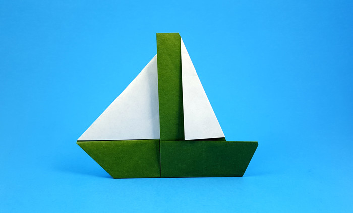 Origami Sailboat by Gareth Louis folded by Gilad Aharoni