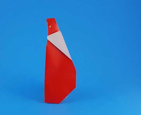 Origami Santa Claus 1 by Francesco Miglionico folded by Gilad Aharoni