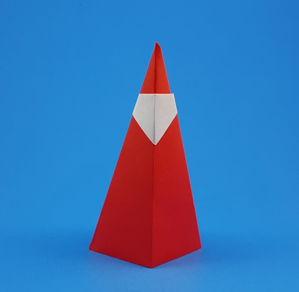 Origami Santa Claus 3 by Klaus Dieter Ennen folded by Gilad Aharoni