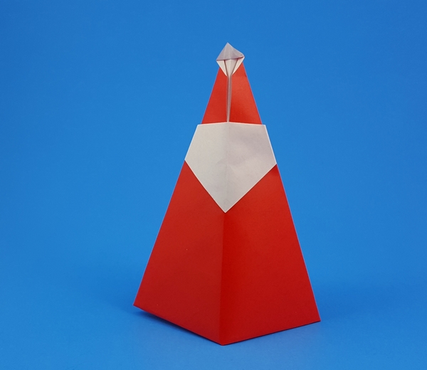 Origami Santa Claus 4 by Klaus Dieter Ennen folded by Gilad Aharoni