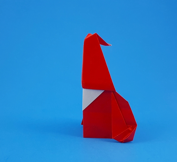 Origami Santa Claus 4 by Luigi Leonardi folded by Gilad Aharoni