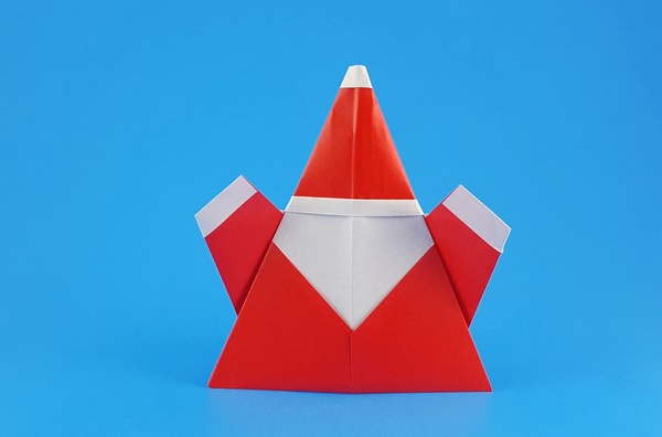Origami Santa Claus by Francesco Miglionico folded by Gilad Aharoni
