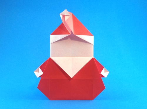 Origami Santa Claus - stout by Ryo Aoki folded by Gilad Aharoni