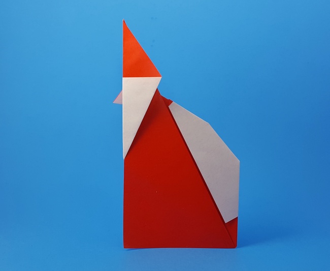 Origami Santa Claus by Aoyagi Shoko folded by Gilad Aharoni