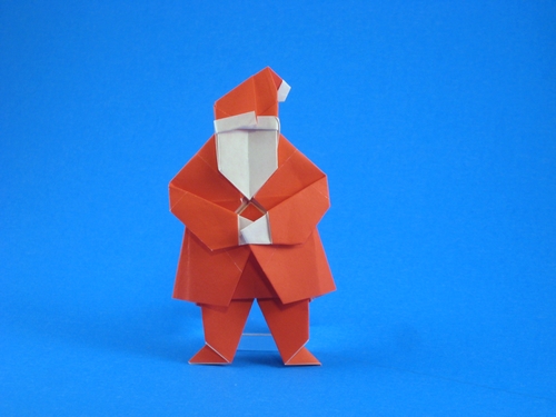 Origami Santa by Steve and Megumi Biddle folded by Gilad Aharoni
