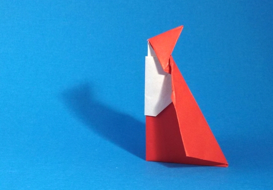 Origami Santa Claus by Philip Blencowe folded by Gilad Aharoni
