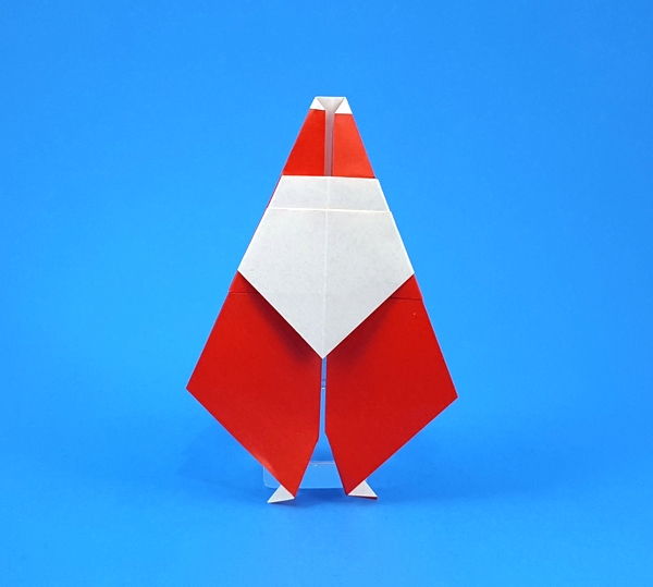 Origami Santa Claus by Manuel Carrasco folded by Gilad Aharoni