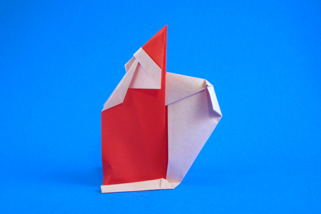 Origami Santa Claus by Giang Dinh folded by Gilad Aharoni
