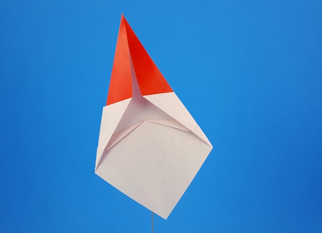 Origami Santa claus by Gilad Aharoni folded by Gilad Aharoni