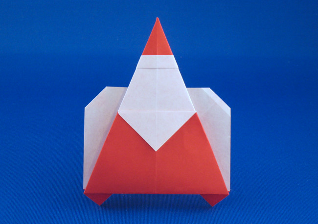 Origami Santa Claus by Gotani Tetsuya folded by Gilad Aharoni