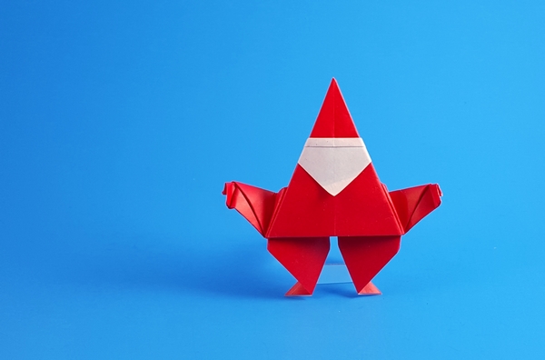 Origami Santa Claus by Alfredo Giunta folded by Gilad Aharoni