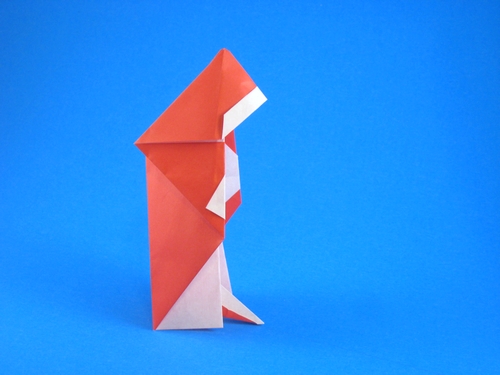 Origami Santa Claus by Robert Harbin folded by Gilad Aharoni