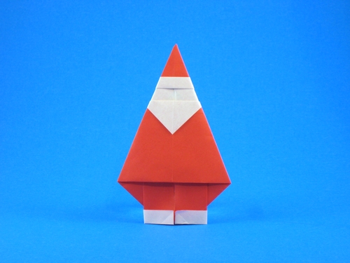 Origami Santa Claus by Taichiro Hasegawa folded by Gilad Aharoni