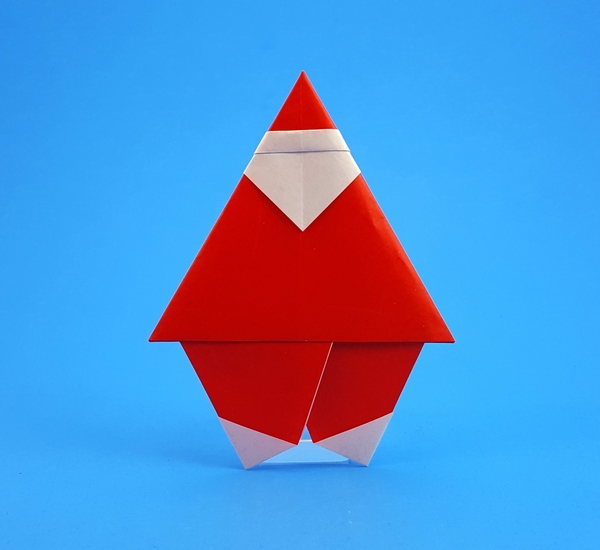 Origami Santa Claus by Takagi Hiromi folded by Gilad Aharoni