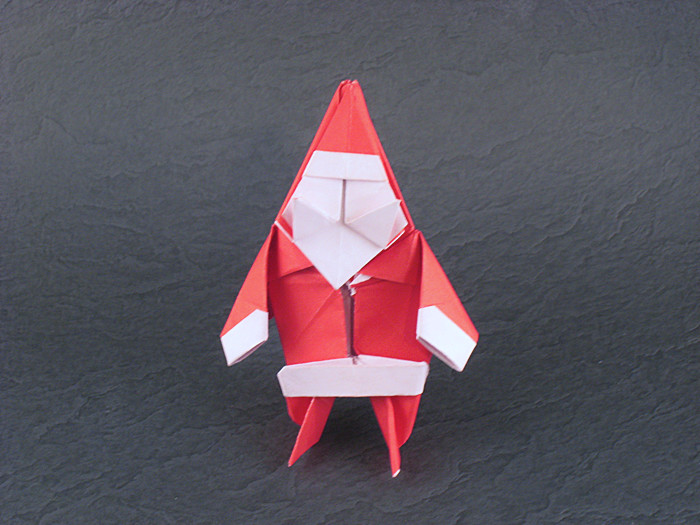 Origami Santa Claus by Go Kinoshita folded by Gilad Aharoni