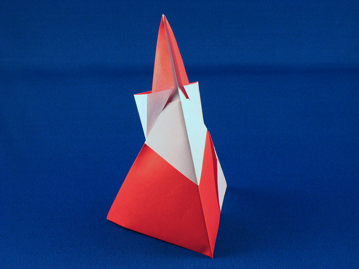 Origami Santa Claus by Hideo Komatsu folded by Gilad Aharoni