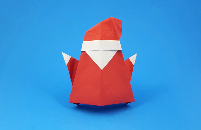 Origami Santa Claus by Marc Kirschenbaum folded by Gilad Aharoni