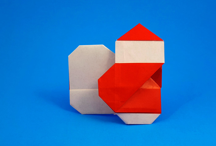 Origami Santa Claus by Masa folded by Gilad Aharoni