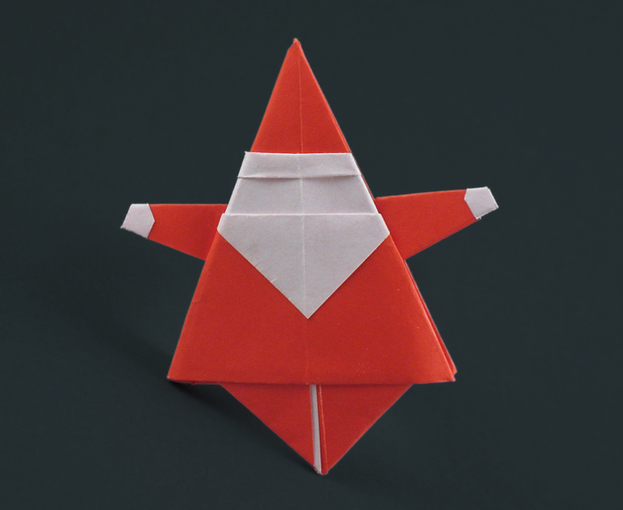 Origami Santa Claus by Matsuno Yukihiko folded by Gilad Aharoni