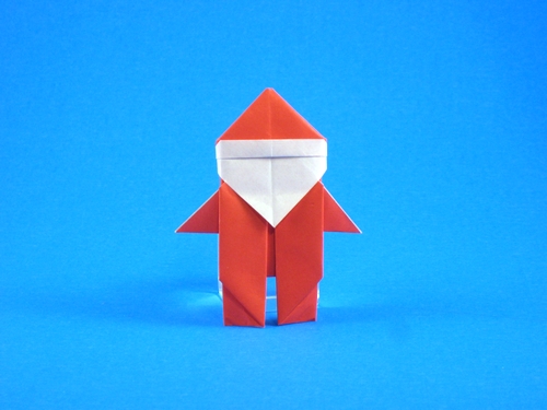 Origami Santa Claus by Matsuno Yukihiko folded by Gilad Aharoni